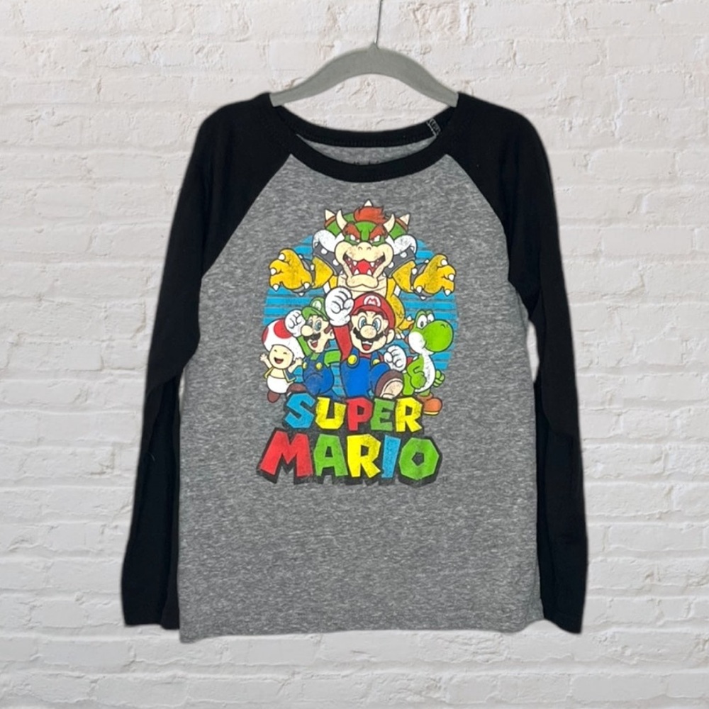 Jumping Beans Super Mario Raglan Long-Sleeve